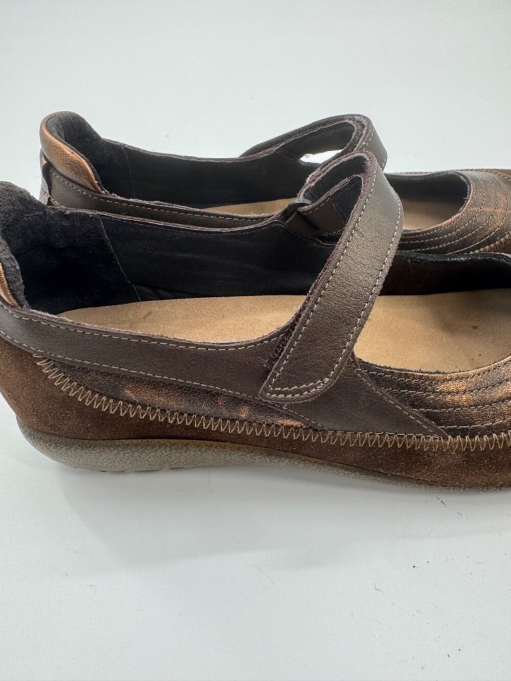 Naot Kirei Womens Brown Leather Mary Jane Shoes Size 9 US 40 EU Cushioned - Picture 12 of 12